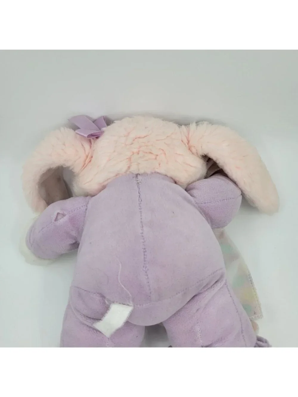 Commonwealth Bunny Plush with Purple PJs and Pink Rabbit Slippers & Blanket